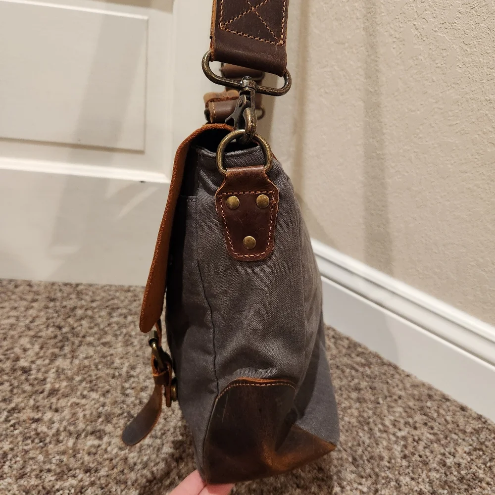 Lifewit Messenger Leather Bag Computer Bag Office